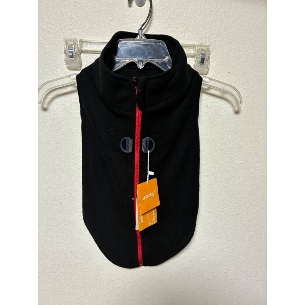 NWT Gooby Dog Fleece Vest Zip Up Black Size XL